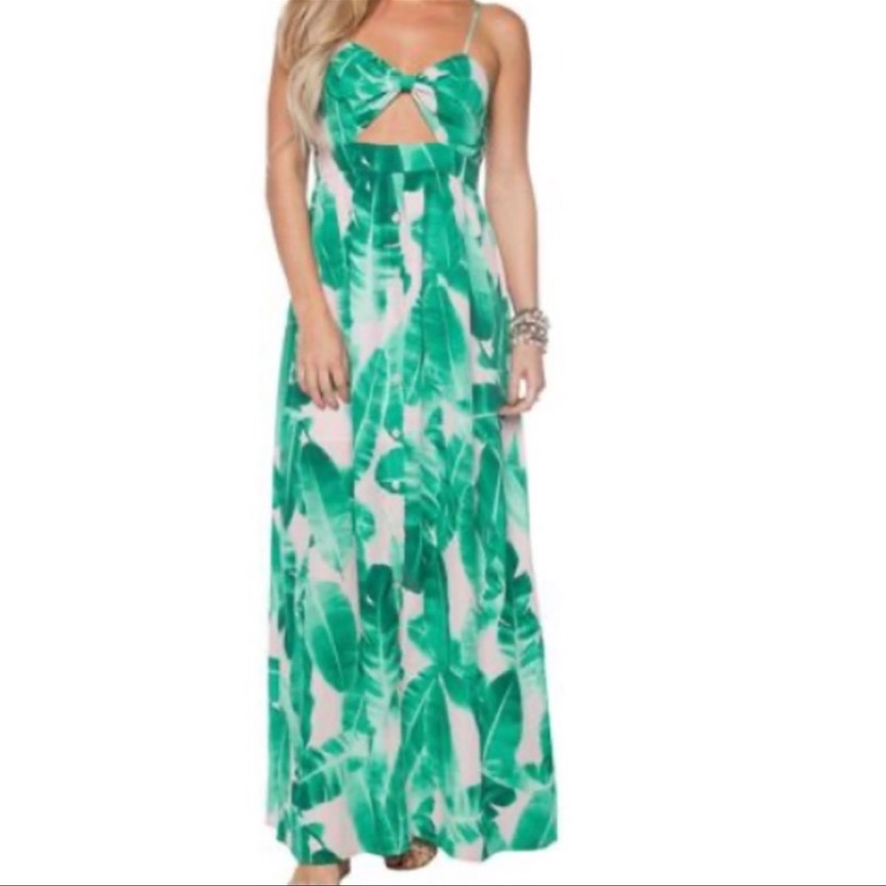 Buddy Love palm print cutout maxi